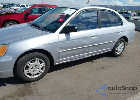 2002 Honda Civic Lx z USA, uszkodzony, nr VIN 1HGES165X2L037701